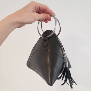Unique Black Triangle Handbag